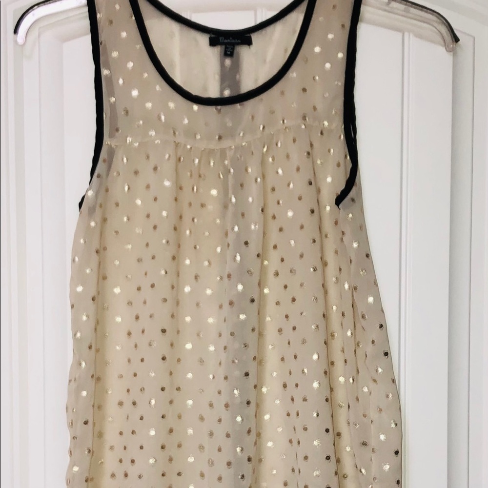 Monteau Sheer Top Size Medium